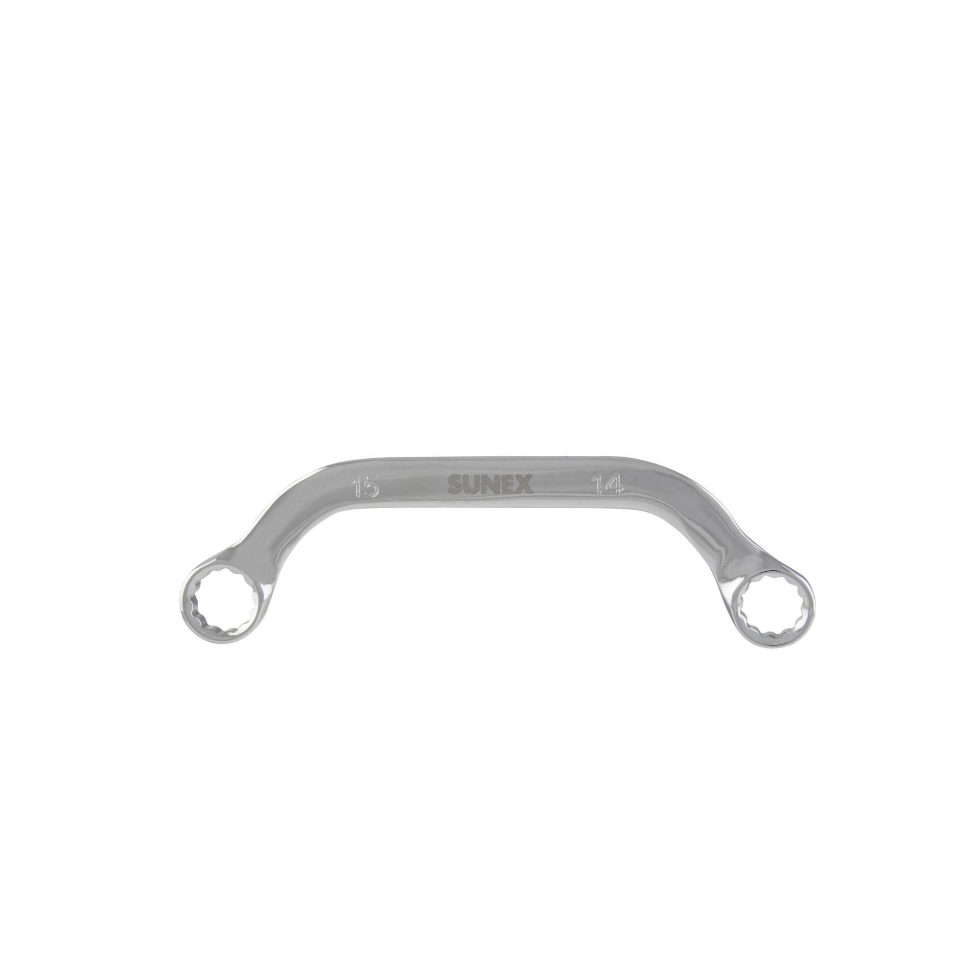 Sunex Tools Half Moon Box Wrench — 14mm x 15mm, Curved Design, Alloy Steel, Model# 993503M